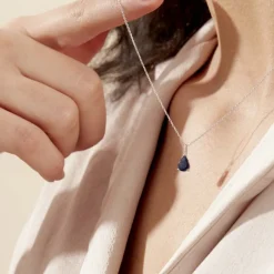 Histoire d'Or Collier Goutte Or Blanc Saphir* Colliers|Colliers