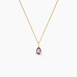 Histoire d'Or Collier Goutte Or Jaune Amethyste* Colliers|Colliers