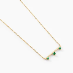 Histoire d'Or Collier Green Peas Or Jaune Emeraude* Colliers|Colliers