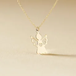 Histoire d'Or Collier Hallie Ange Et Coeur Or Jaune* Colliers|Colliers