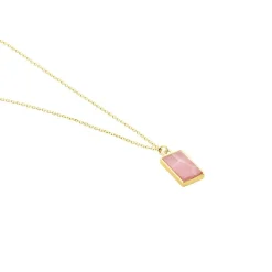 Histoire d'Or Collier Hallie Or Jaune Rhodochrosite* Colliers|Colliers