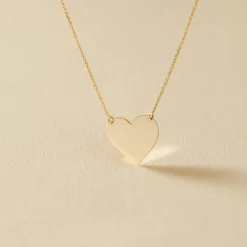 Histoire d'Or Collier Helenia Coeur Gravable Or Jaune* Bijoux Personnalisés|Colliers