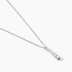 Clearance Histoire d'Or Collier Henriet Argent Blanc Oxyde De Zirconium