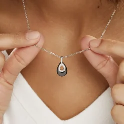 Histoire d'Or Collier Héléane Argent Blanc Céramique Et Oxyde De Zirconium* Colliers|Colliers