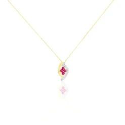 Histoire d'Or Collier Hoela Or Jaune Diamant Et Rubis