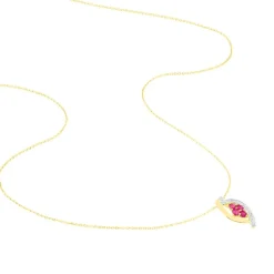 Histoire d'Or Collier Hoela Or Jaune Diamant Et Rubis