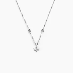 Discount Histoire d'Or Collier Honey Argent Blanc Oxyde De Zirconium