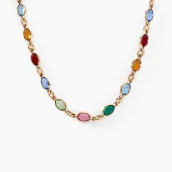 Histoire d'Or Collier Ilvaae Plaqué Or Jaune Pierre De Synthese* Colliers|Colliers