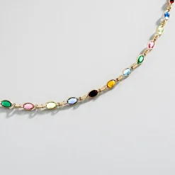 Histoire d'Or Collier Ilvaae Plaqué Or Jaune Pierre De Synthese* Colliers|Colliers