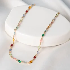 Histoire d'Or Collier Ilvaae Plaqué Or Jaune Pierre De Synthese* Colliers|Colliers