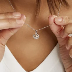 Online Histoire d'Or Collier Indian Drop Argent Blanc Oxyde De Zirconium