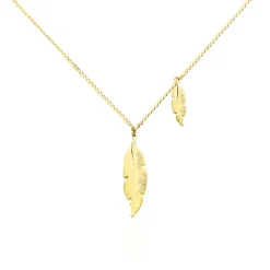 Hot Histoire d'Or Collier Indian Nature Feuilles Or Jaune