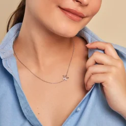 Histoire d'Or Collier Inessa Argent Blanc Oxyde De Zirconium* Colliers|Colliers