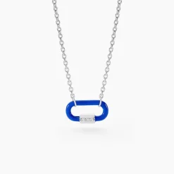 New Histoire d'Or Collier Infini Pop Argent Blanc Oxyde De Zirconium