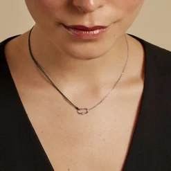 Discount Histoire d'Or Collier Infini Pop De Zirconium argent blanc oxyde