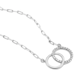 Histoire d'Or Collier Isabel Argent Blanc Oxyde De Zirconium