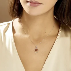 Histoire d'Or Collier Iva Argent Blanc Ambre* Colliers|Colliers