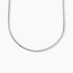 Histoire d'Or Collier Ivy Maille Haricot or blanc