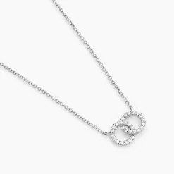 Histoire d'Or Collier Iwa Argent Blanc Oxyde De Zirconium