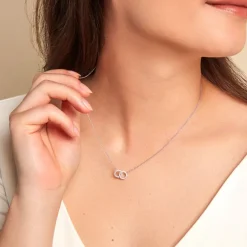 Histoire d'Or Collier Iwa Argent Blanc Oxyde De Zirconium