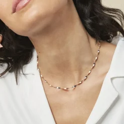 Histoire d'Or Collier Izar Torsadee Or Bicolore