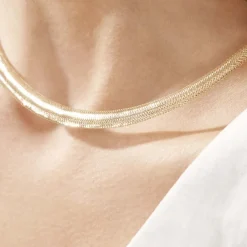 Online Histoire d'Or Collier Izaro Maille Flex Or Jaune