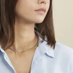 Histoire d'Or Collier Izel Maille Anglaise Or Blanc* Colliers|Colliers