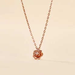 Histoire d'Or Collier Jannea Argent Rose Oxyde De Zirconium* Colliers|Colliers