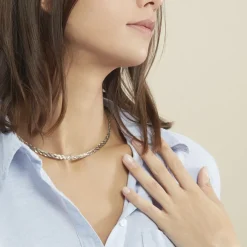 Histoire d'Or Collier Jasmin Tresse Or Tricolore* Colliers|Colliers