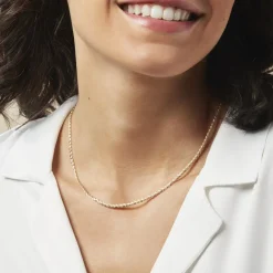 Outlet Histoire d'Or Collier Jayna Maille Palmier Or Jaune