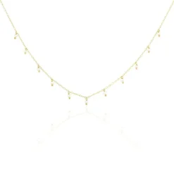Histoire d'Or Collier Jazmin Or Jaune Perle De Culture