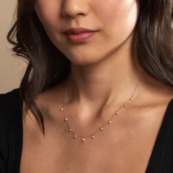 Histoire d'Or Collier Jazmin Or Jaune Perle De Culture