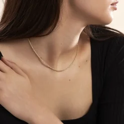 Best Histoire d'Or Collier Jerry Maille Corde or jaune