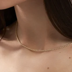 Best Histoire d'Or Collier Jerry Maille Corde or jaune