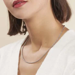 Histoire d'Or Collier Jerry Maille Corde Or Blanc* Colliers|Colliers