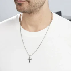 Histoire d'Or Collier Jodoc Acier Blanc* Colliers|Colliers