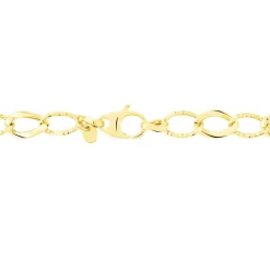 New Histoire d'Or Collier Joice Maille Alternée Et Godronne Or Jaune