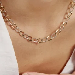 Histoire d'Or Collier Joice Maille Alternée Et Godronne* Colliers|Colliers