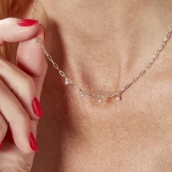 Hot Histoire d'Or Collier Jonc Sebastia Argent Oxyde De Zirconium