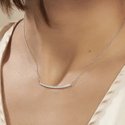 Histoire d'Or Collier Judith Argent Blanc Oxyde De Zirconium