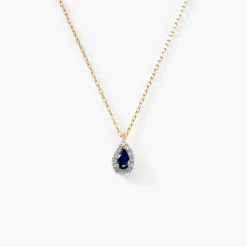 Histoire d'Or Collier Juliettina Diamant or jaune saphir