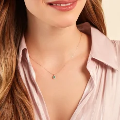 Histoire d'Or Collier Juliettina Or Jaune Emeraude Diamant* Colliers|Colliers