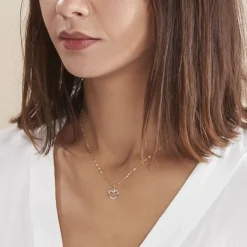 Hot Histoire d'Or Collier Kalliope Jaune Diamant Blanc