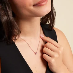 Hot Histoire d'Or Collier Kelvyn Argent Rose Oxyde De Zirconium argent rose oxyde rose