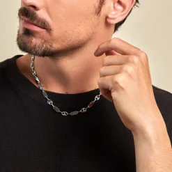 New Histoire d'Or Collier Kobe Acier Blanc