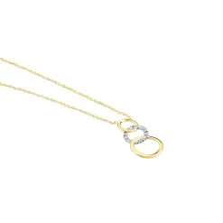 New Histoire d'Or Collier Kristeen Or Bicolore Diamant Blanc
