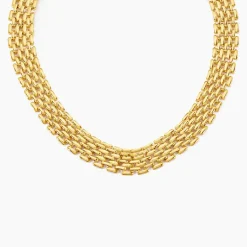 Outlet Histoire d'Or Collier Lady Code Acier Jaune