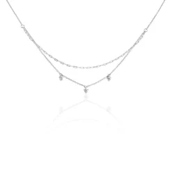 Discount Histoire d'Or Collier Laetita Argent Oxyde