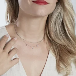 Discount Histoire d'Or Collier Laetita Argent Oxyde