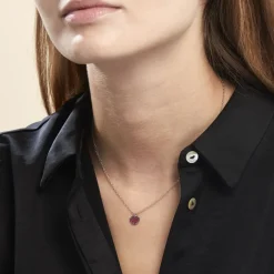 Histoire d'Or Collier Lara Argent Blanc